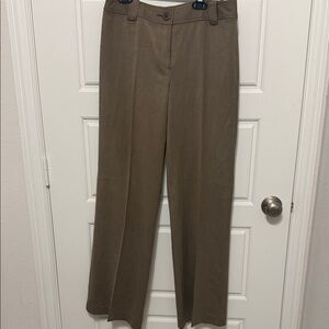 LOFT Tan Straight-Leg Pants